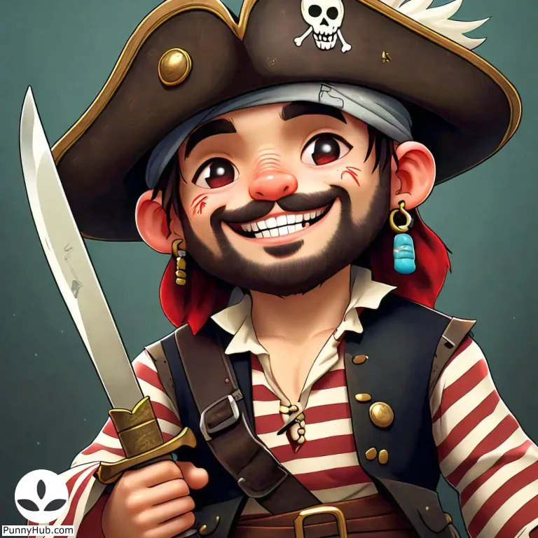 Ultimate list and collection of Best Pirate Jokes and Puns, One-liners, Dad Jokes, Funny Quotes, and Captions - Discover engaging and humorous content at PunnyHub.com