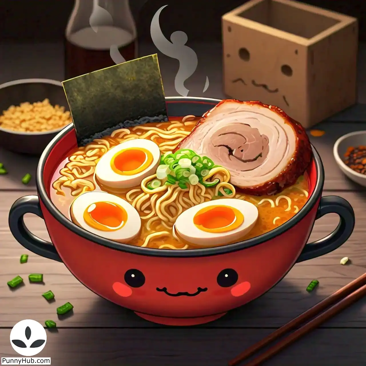 Ultimate list and collection of Best Ramen Jokes and Puns, One-liners, Dad Jokes, Funny Quotes, and Captions - Discover engaging and humorous content at PunnyHub.com